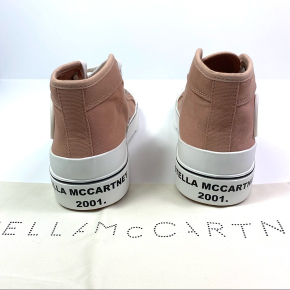 NEW Stella Mccartney 6802 Blush Fabric Sneaker - Picture 5 of 10